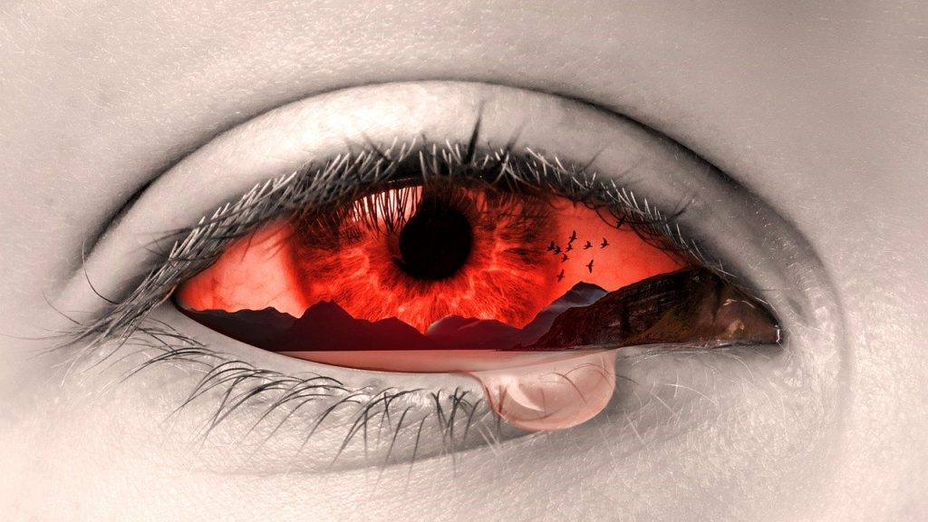 Eye Manipulation Tears Art Sad 